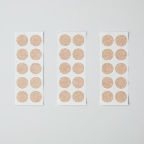 画像2: ufvボディステッカー 丸（無地）タイプ 30枚入（10枚×3シート） (2)